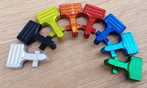 RETRO ARMS CNC Záchyt záveru pre AR15 typ B - žltý (6863)