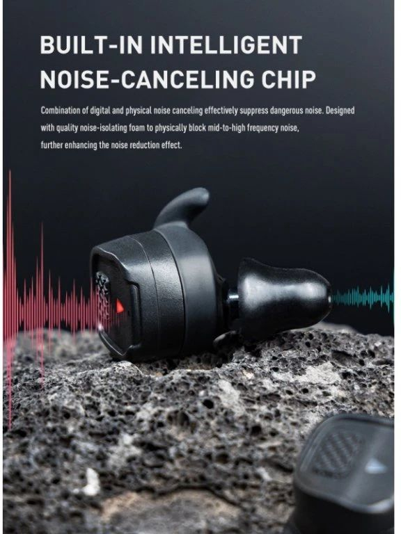 EARMOR Zátkové chrániče sluchu M20T PRO BT elektronické - foliage green (M20TPRO-FG)