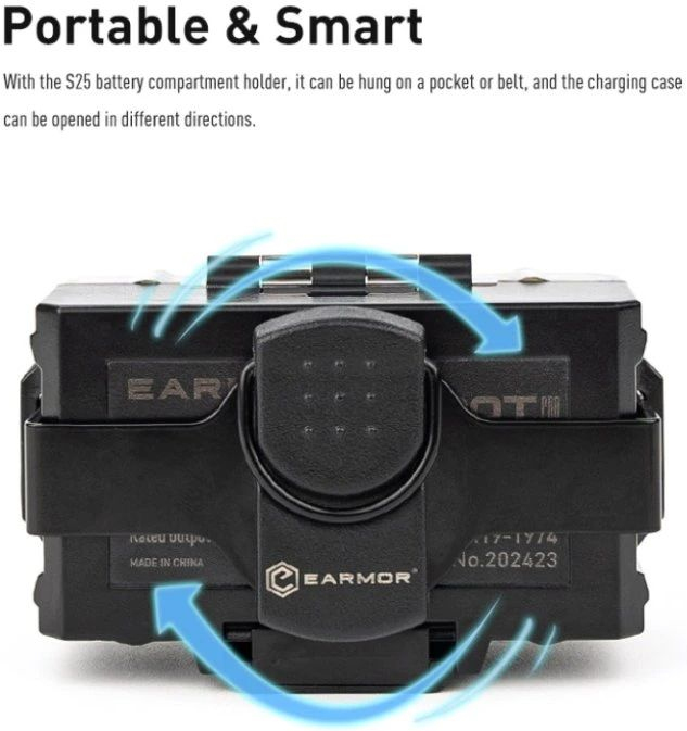 EARMOR Zátkové chrániče sluchu M20T PRO BT elektronické - foliage green (M20TPRO-FG)