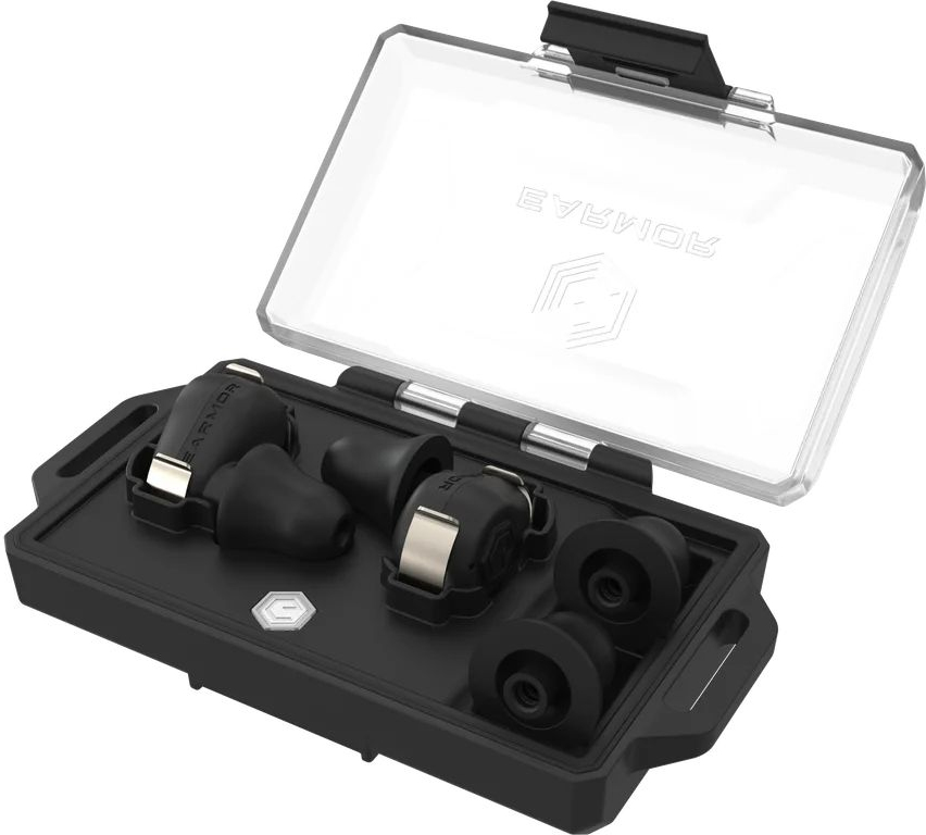 EARMOR Zátkové chrániče sluchu M23T - NRR 25 dB - Bluetooth 6.0 - čierne - (M23T-AI-BK)