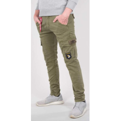 ALPHA INDUSTRIES Dlhé nohavice Petrol Patch Pant - olivové (178207/11)