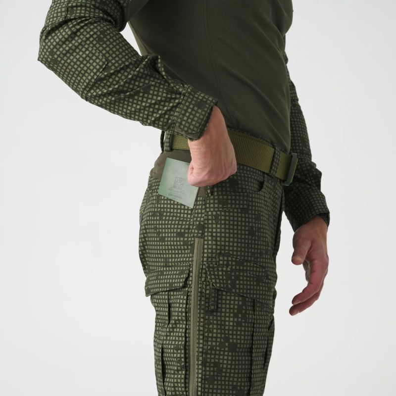HELIKON Dlhé nohavice MCDU - ERDL / olive green (SP-MCD-SP-1P02A)