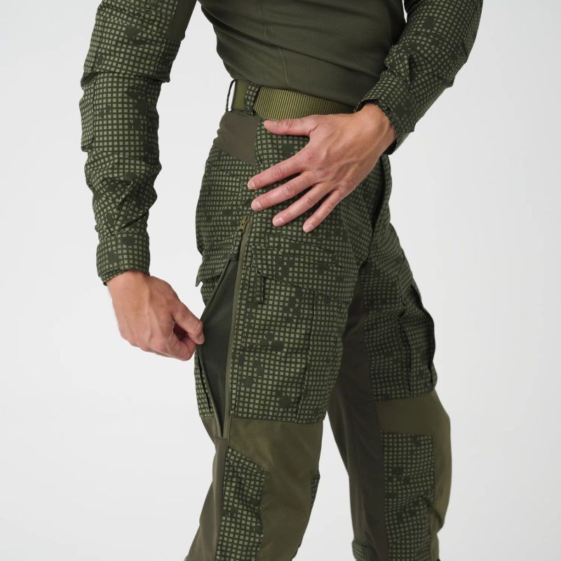 HELIKON Dlhé nohavice MCDU - ERDL / olive green (SP-MCD-SP-1P02A)
