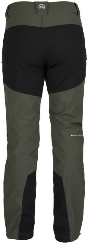 NORTHFINDER Dlhé nohavice 3L GINO - black / darkgreen (108236-550)