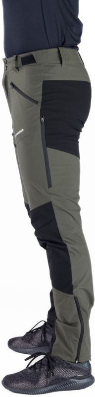 NORTHFINDER Dlhé nohavice 3L GINO - black / darkgreen (108236-550)