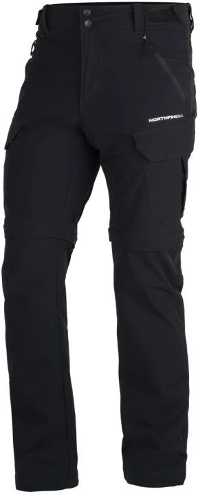 NORTHFINDER Dlhé nohavice CARUSO 2v1 - black (108245-269)