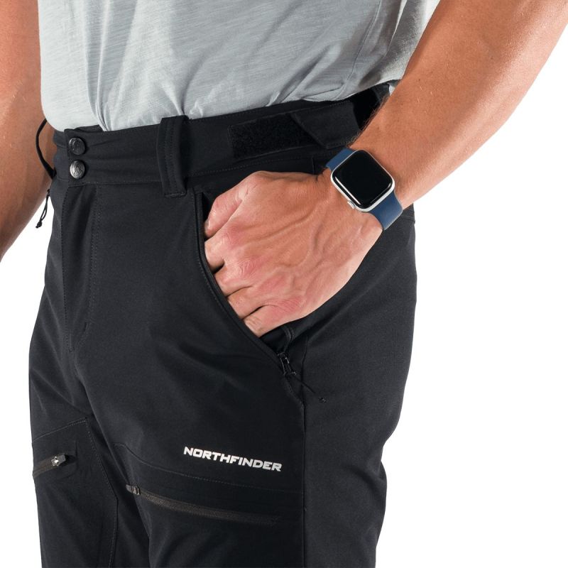 NORTHFINDER Dlhé nohavice NATANIEL - black (108578-269)