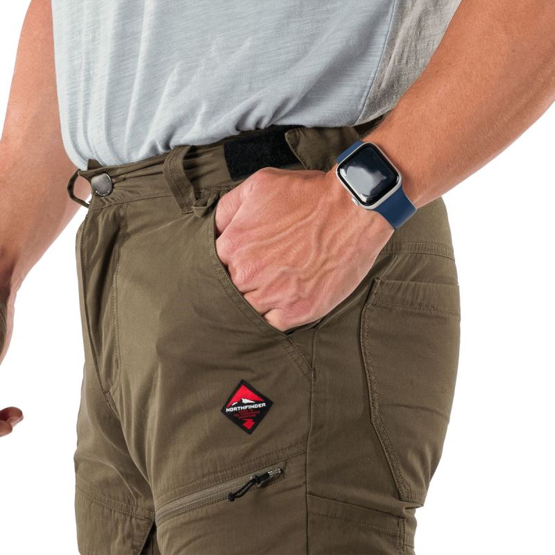 NORTHFINDER Dlhé nohavice VALENTIN - dark green (108586-300)