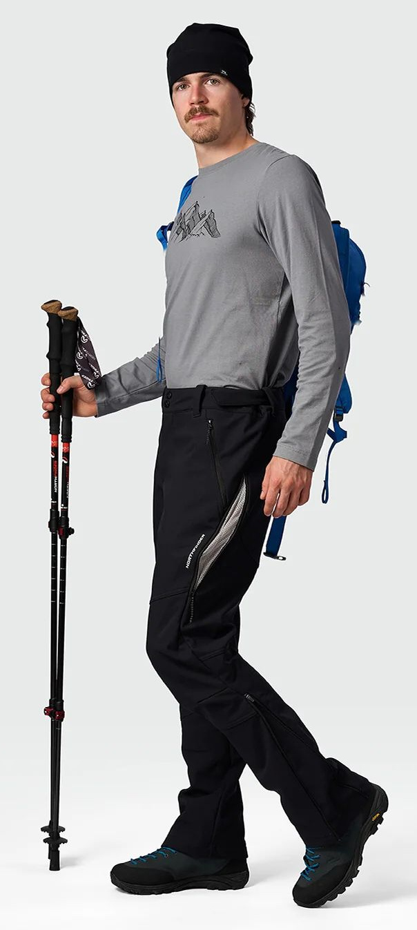 NORTHFINDER Dlhé nohavice PIERCE 3L - black (109038-269)