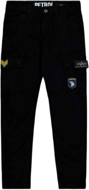 ALPHA INDUSTRIES Dlhé nohavice Petrol Patch Pant - black (178207/03)