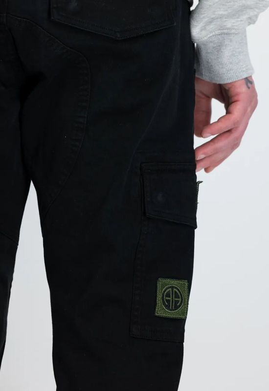 ALPHA INDUSTRIES Dlhé nohavice Petrol Patch Pant - black (178207/03)
