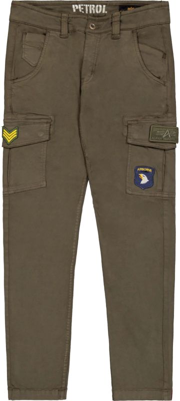 ALPHA INDUSTRIES Dlhé nohavice Petrol Patch Pant - black olive (178207/413)