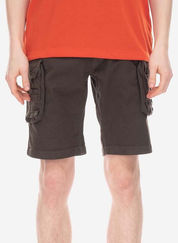 ALPHA INDUSTRIES Krátke nohavice Crew - greyblack (176203/136)