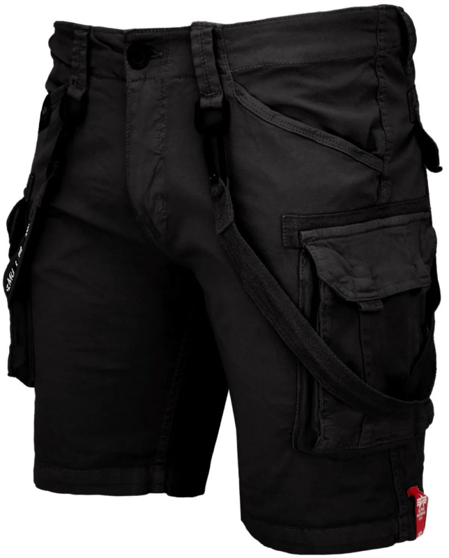 ALPHA INDUSTRIES Krátke nohavice Utility Short - black (116213/03)