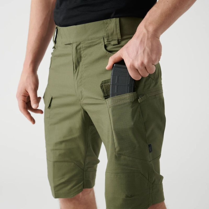 HELIKON Krátke nohavice UTS 11" PolyCotton Stretch Ripstop - khaki (SP-UTK-SP-13)
