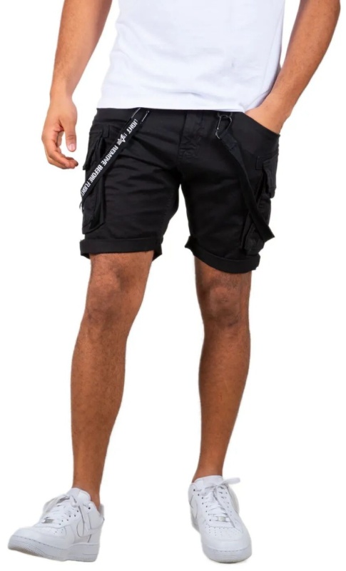ALPHA INDUSTRIES Krátke nohavice Utility Short - black (116213/03)