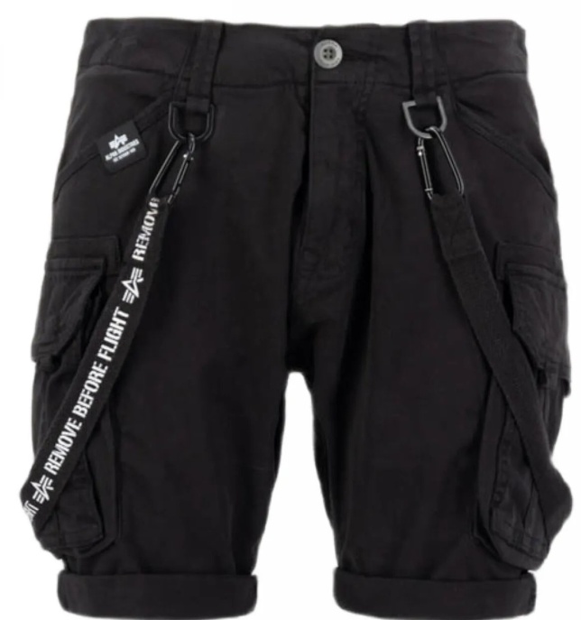 ALPHA INDUSTRIES Krátke nohavice Utility Short - black (116213/03)