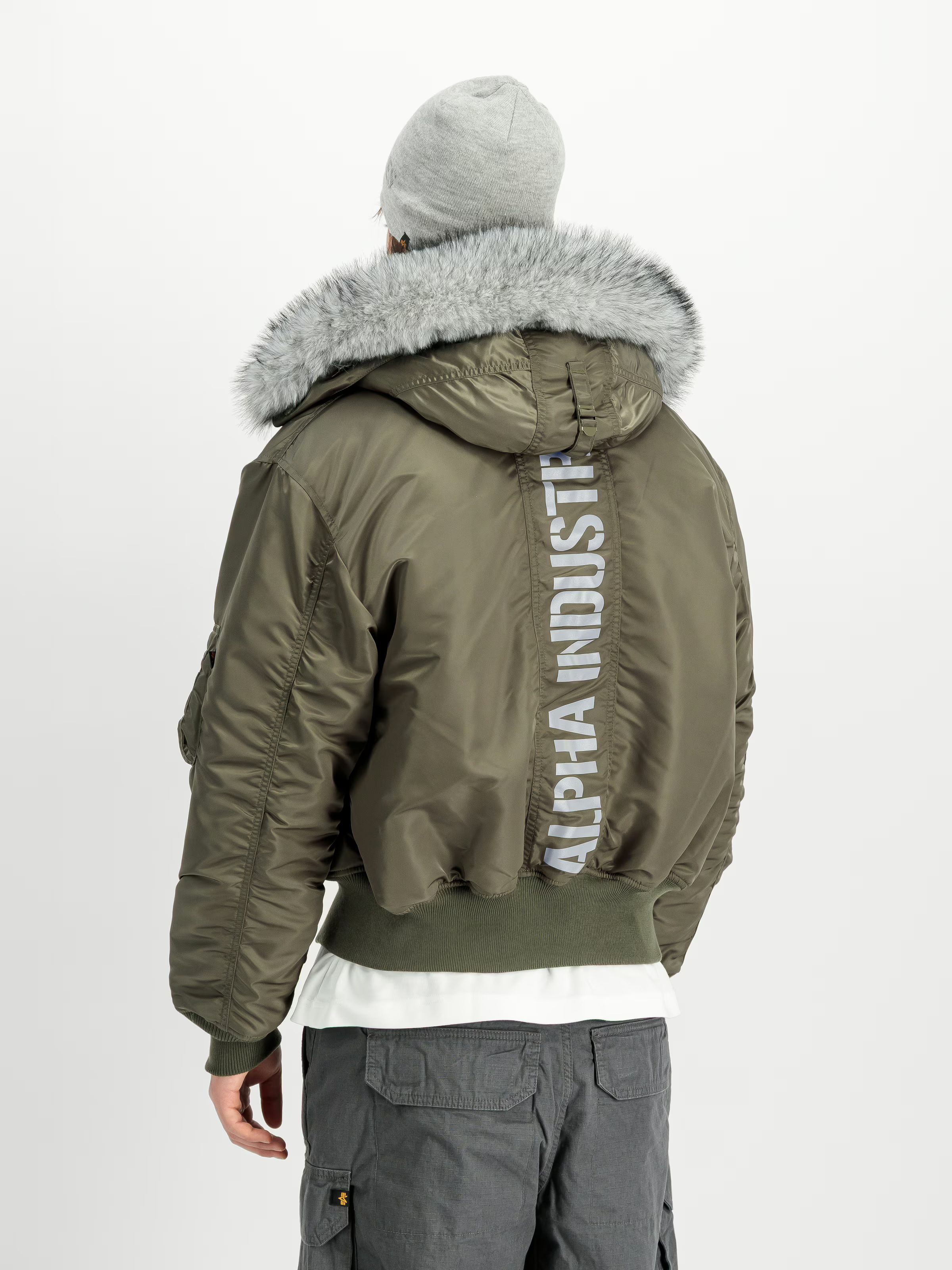 ALPHA INDUSTRIES Bunda 45p Hooded Custom - mud olive (113145/443)