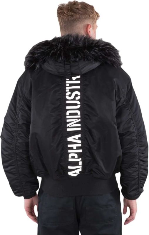 ALPHA INDUSTRIES Bunda 45p Hooded Custom - black/black (113145/515)