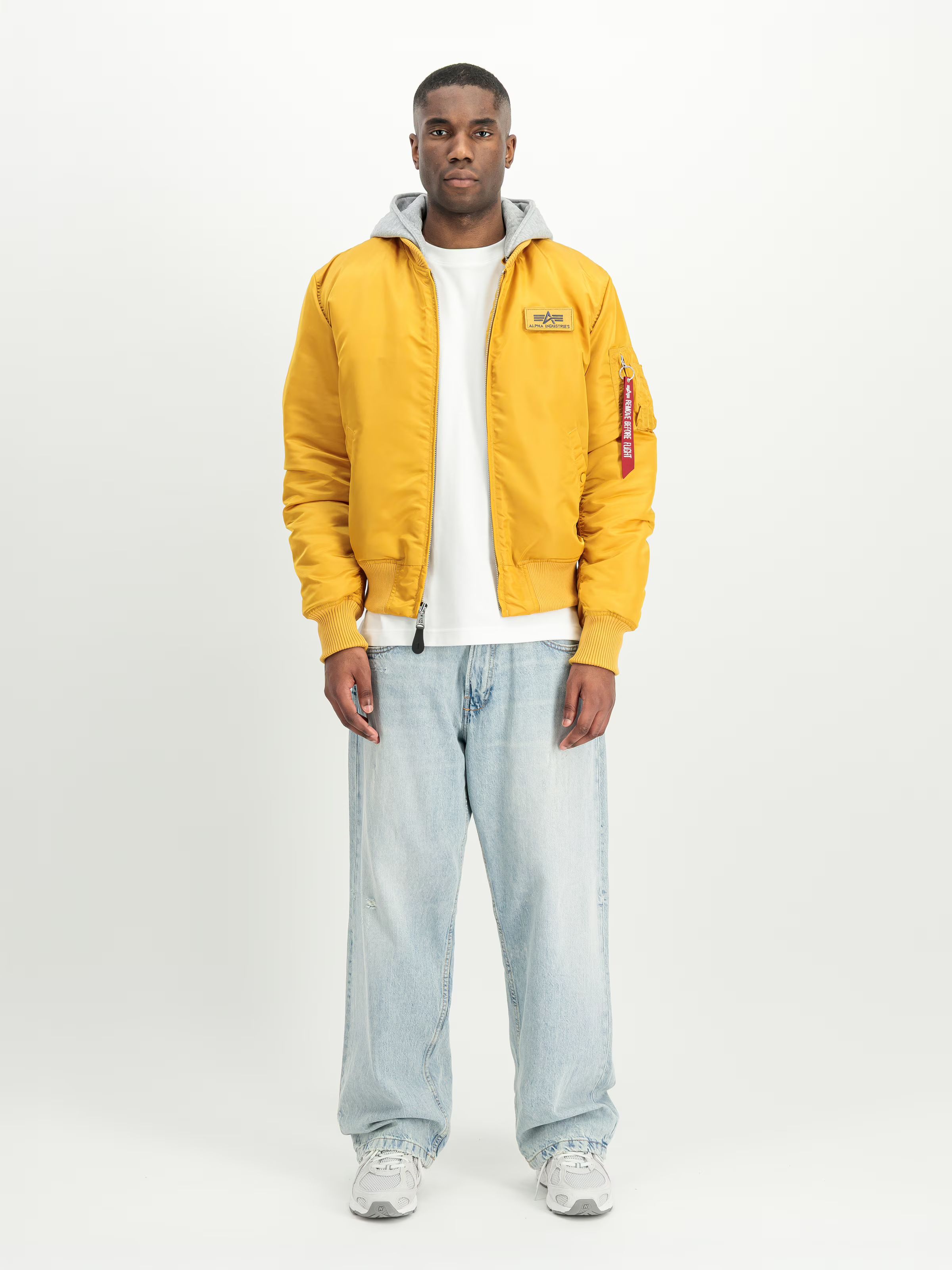 ALPHA INDUSTRIES Bunda MA-1 ZH Back Print - wheat (128113/441)