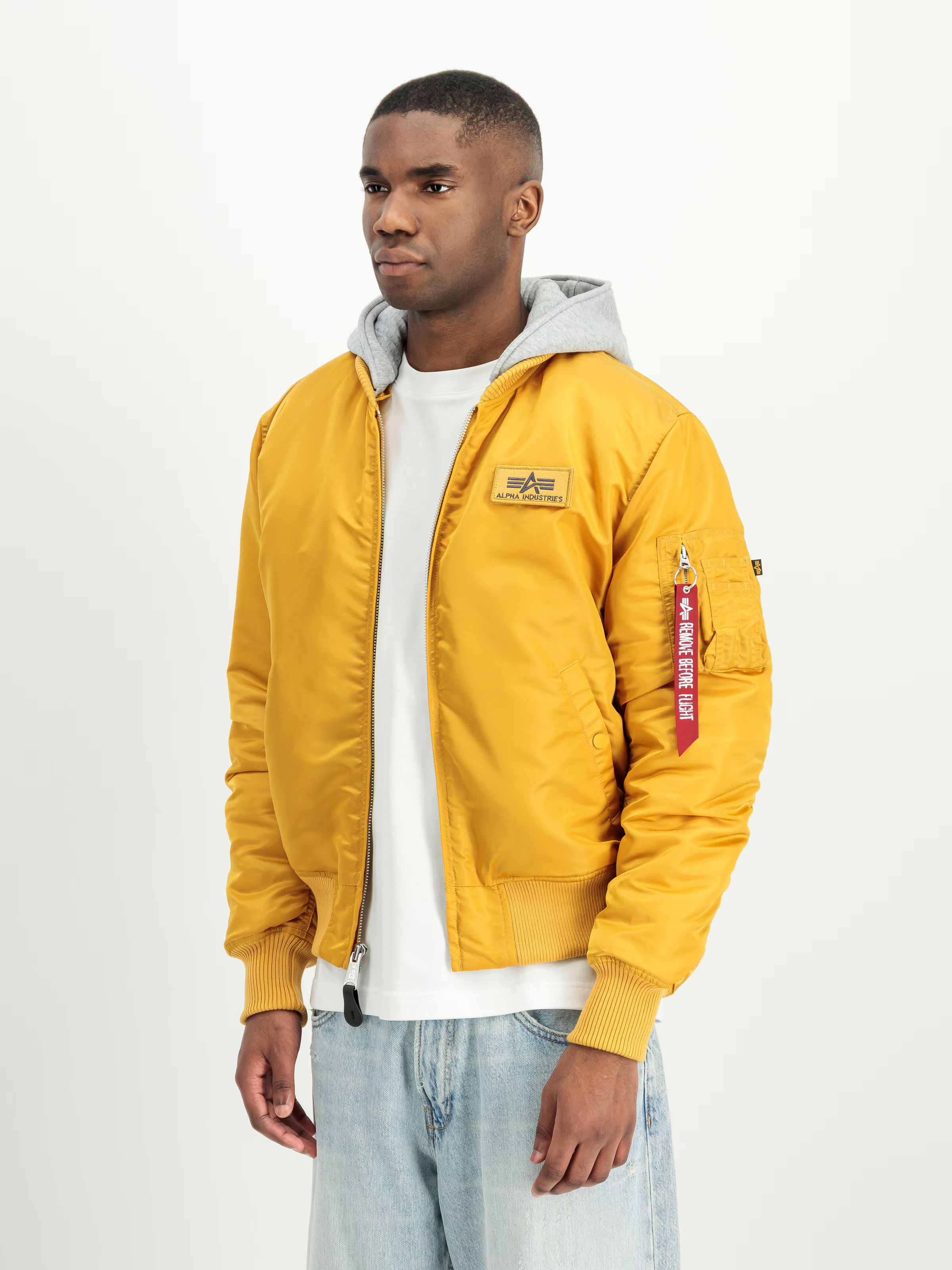 ALPHA INDUSTRIES Bunda MA-1 ZH Back Print - wheat (128113/441)