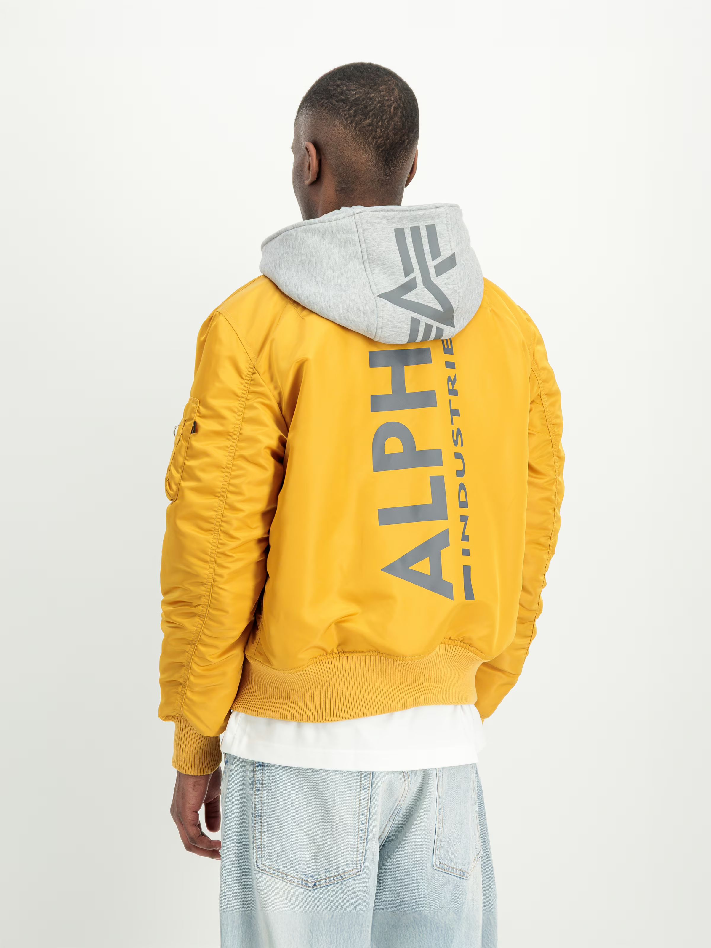 ALPHA INDUSTRIES Bunda MA-1 ZH Back Print - wheat (128113/441)