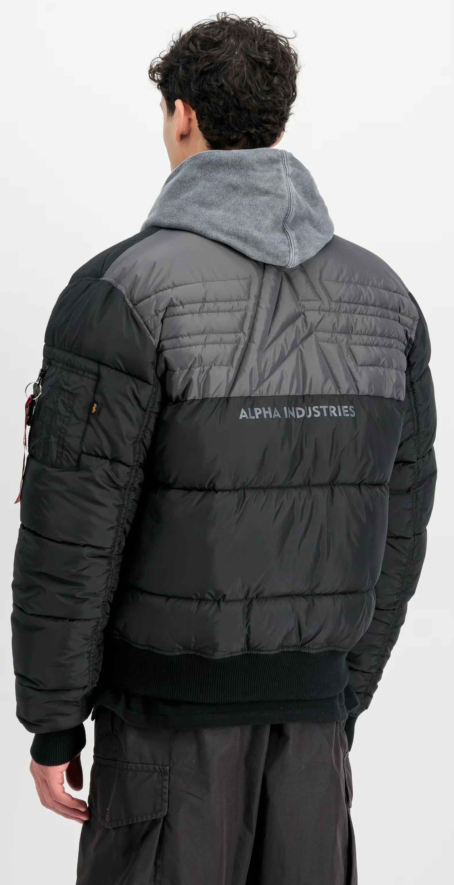ALPHA INDUSTRIES Bunda MA-1 Logo Puffer Winter Jacket - black (258125/03)