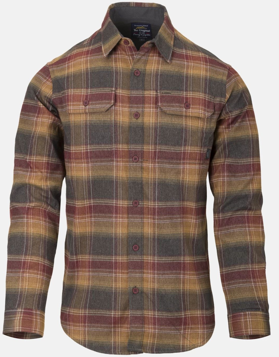 HELIKON Blúza GreyMan Shirt - old-school grey plaid (KO-GMN-PN-2J)