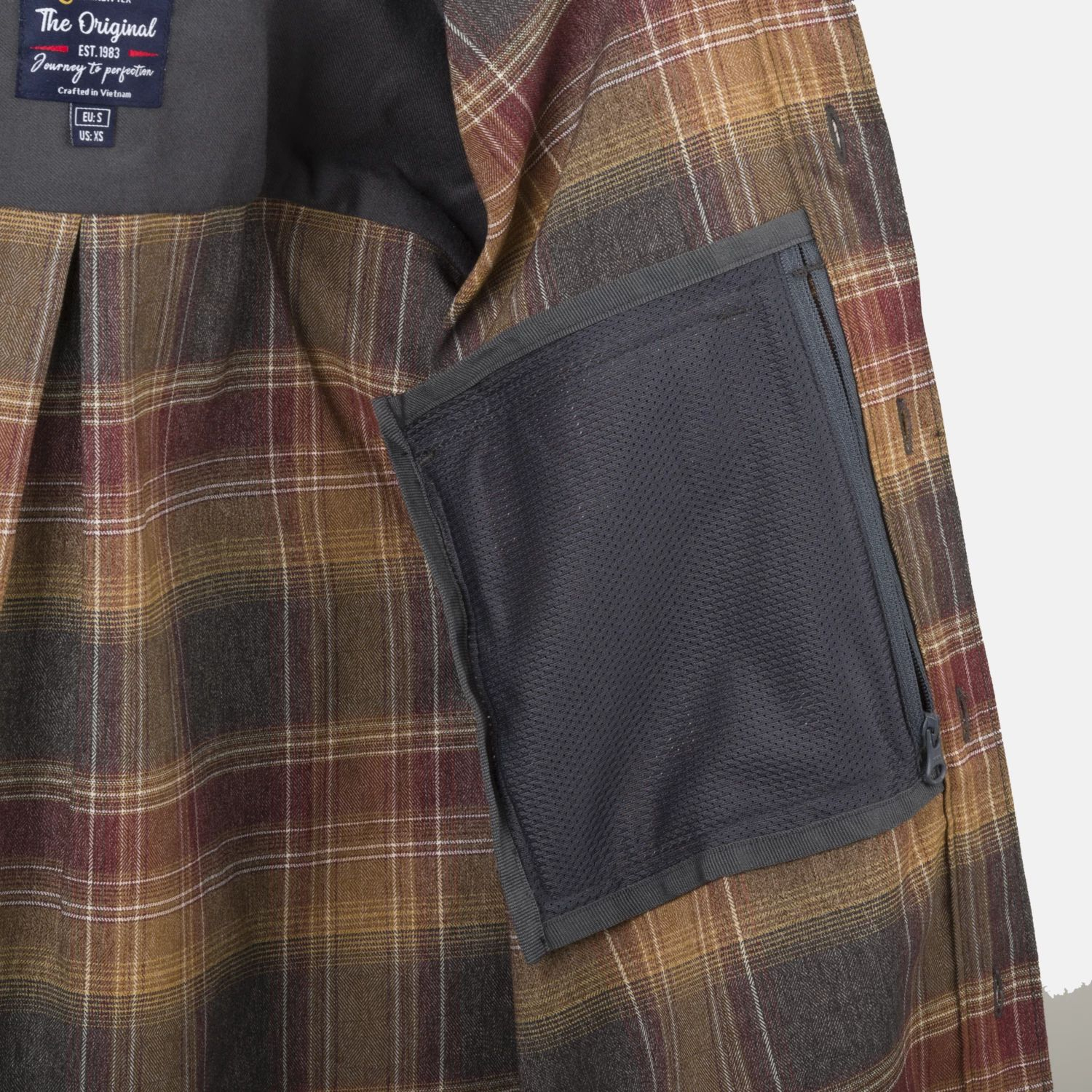 HELIKON Blúza GreyMan Shirt - old-school grey plaid (KO-GMN-PN-2J)