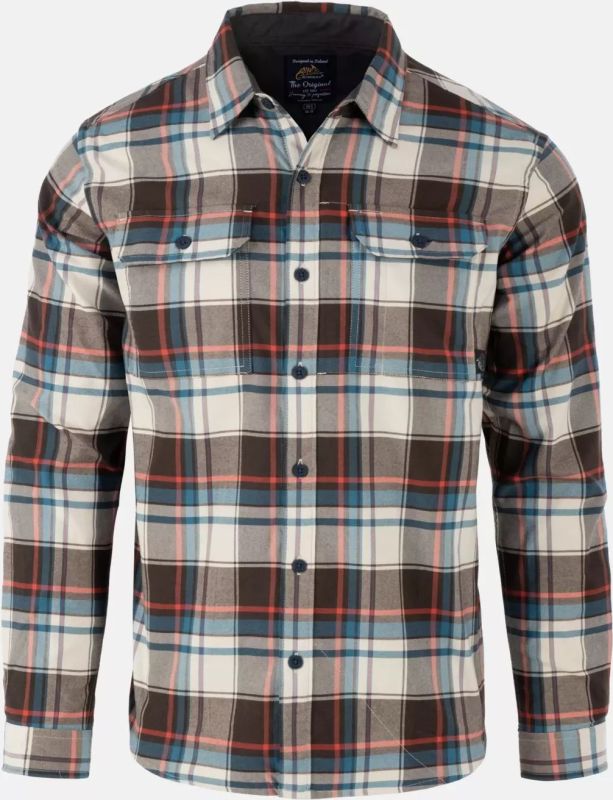 HELIKON Blúza GreyMan Shirt - true grey checkered (KO-GMN-NS-PW)