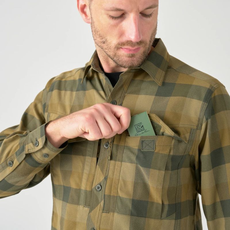 HELIKON Blúza Defender MK2 - evening pumpkin plaid (KO-DF2-NS-2R)