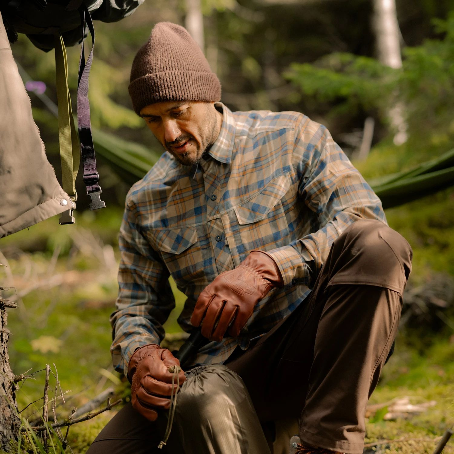 HELIKON Blúza Defender MK2 Pilgrim Shirt - moss green denim (KO-DPG-SR-1U)