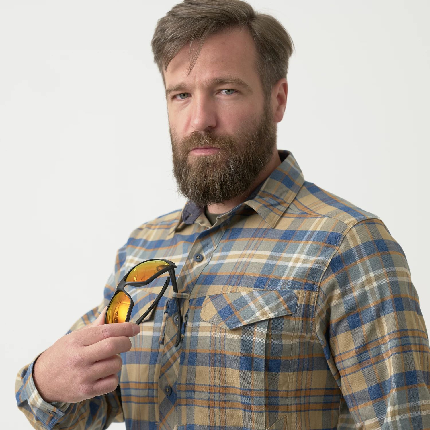 HELIKON Blúza Defender MK2 Pilgrim Shirt - subdued blue (KO-DPG-SR-1X)