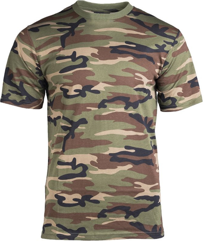 MILTEC Tričko Basic - woodland (11012020)