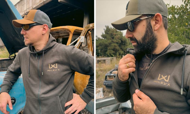 WILEY X Mikina Urban Zip Hoodie - OD green