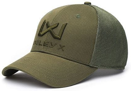 WILEY X Šiltovka Trucker Cap - olive green / olive green logo