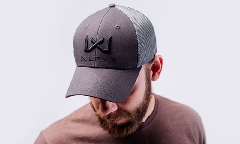 WILEY X Šiltovka Trucker Cap - dark grey / black logo