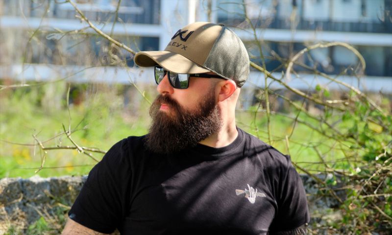 WILEY X Šiltovka Trucker Cap - olive green / black logo