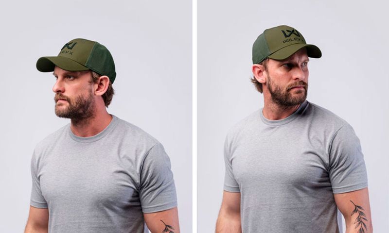 WILEY X Šiltovka Trucker Cap - olive green / black logo