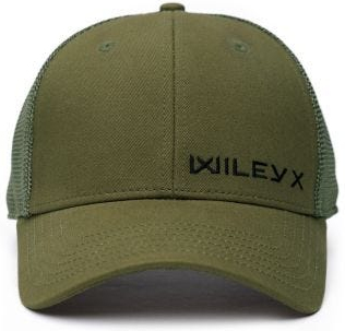 WILEY X Šiltovka Trucker Cap Small Logo - olive green / black logo