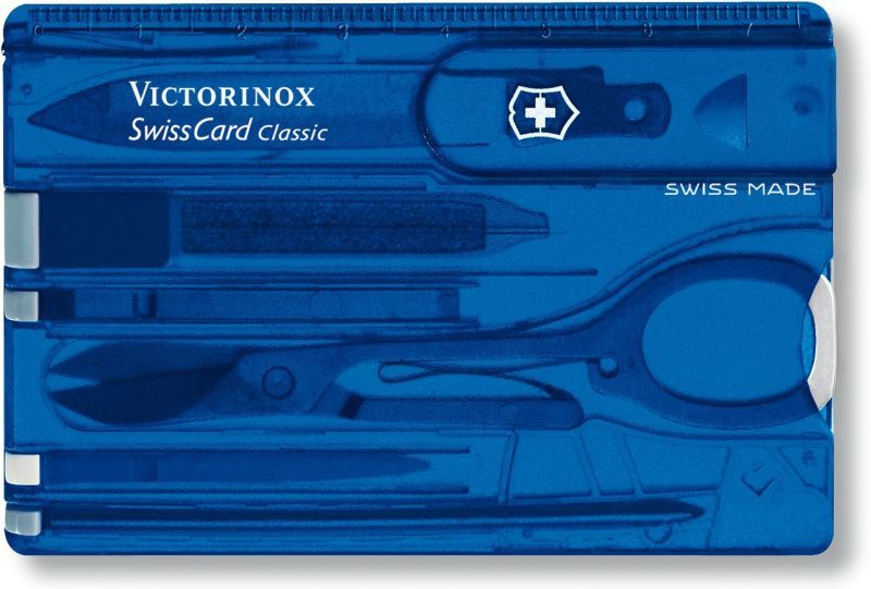 VICTORINOX SWISS CARD - modrý transparentný (0.7122.T2)