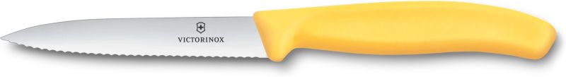 VICTORINOX Univerzálny kuchynský nôž 10cm zúbkovaný - yellow (6.7738.C1)