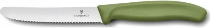 VICTORINOX Nož SwissClassic na ovocie a zeleninu 11cm zúbkovaný, LE 2026 - green (6.7834.E575)