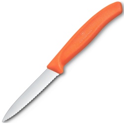 VICTORINOX Univerzálny kuchynský nôž 8cm zúbkovaný - orange (6.7639.C1)