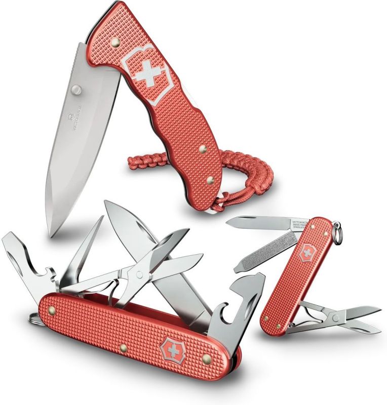 VICTORINOX Zatvárací nôž EVOKE ALOX LE 2025 - stone red (0.9415.L25)