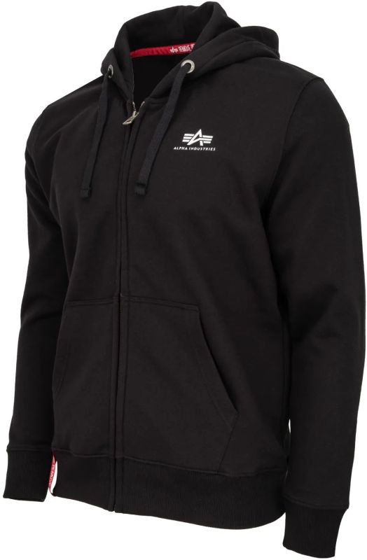 ALPHA INDUSTRIES Mikina Basic Zip Hoody - black (118342/03)