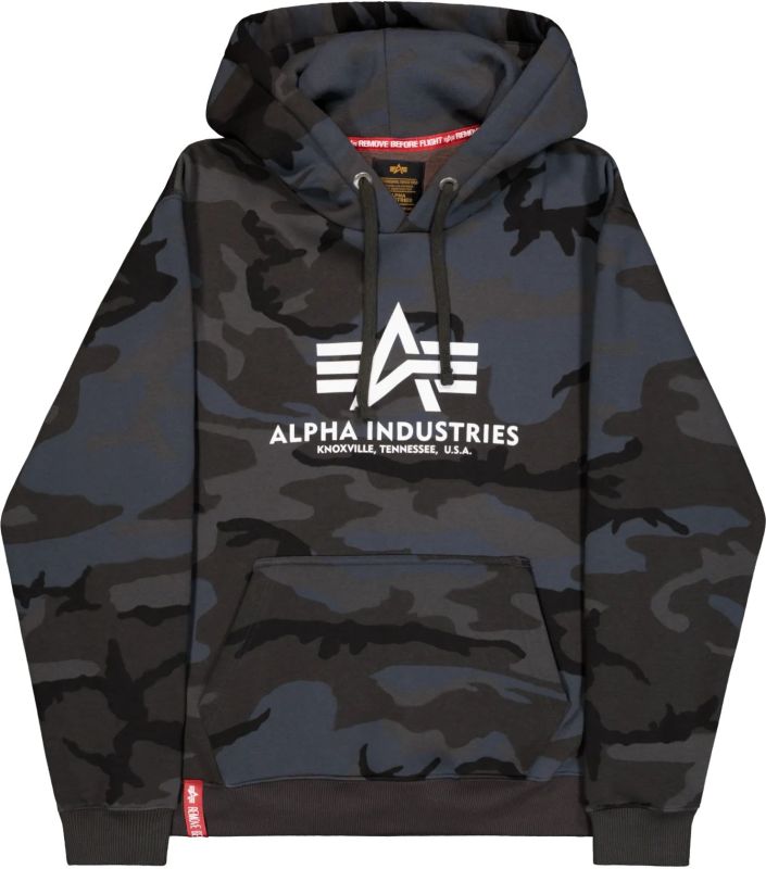 ALPHA INDUSTRIES Mikina Basic Hoody BL Camo - black camo (178312C/125)