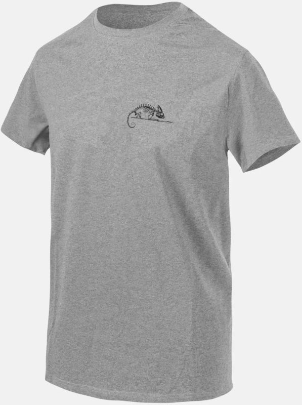 HELIKON Tričko Logo - mid grey melange (TS-HTL-CO-2M)