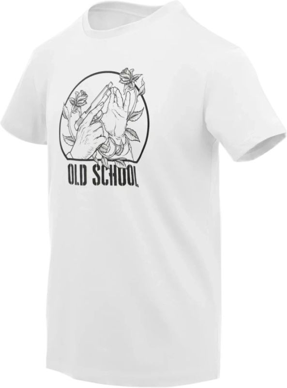 HELIKON Tričko Old school - white (TS-OLS-CO-20)