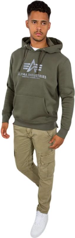 ALPHA INDUSTRIES Mikina Basic Hoody BL - dark olive (178312/142)